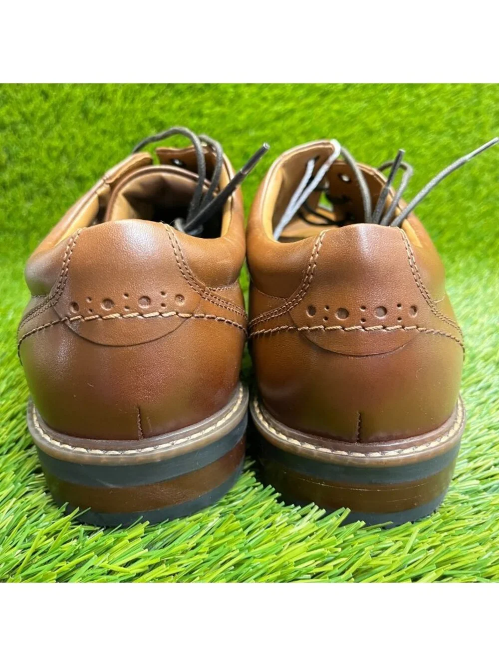 Nunn Bush Westfield Mens Size 10.5 Brown Classic Cap Toe Oxford Dress Shoes